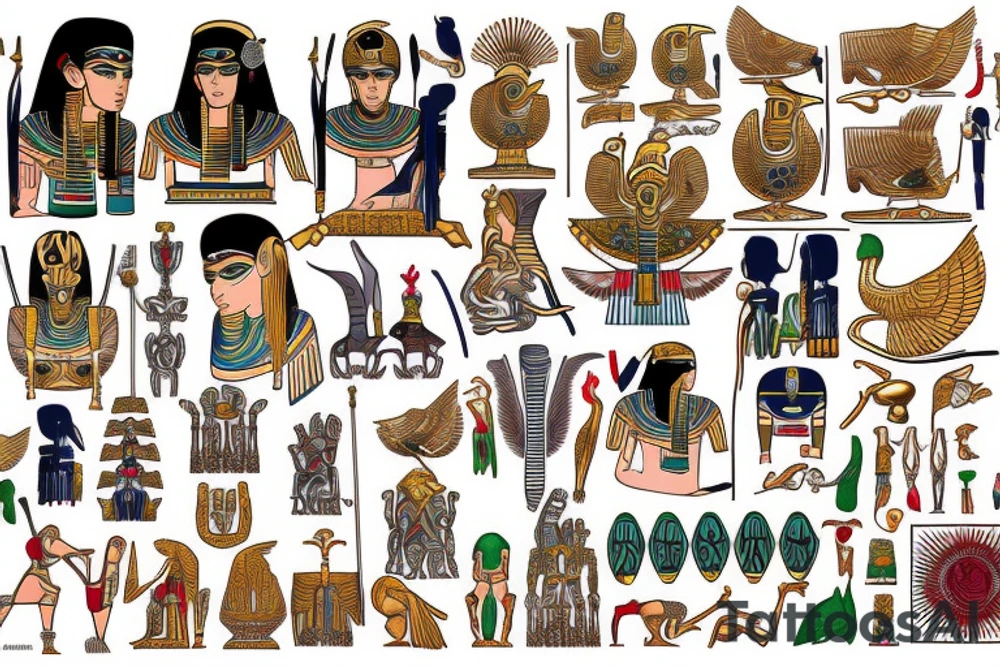 ra egyptian god tattoo idea