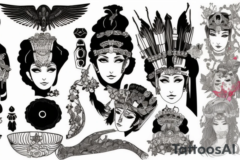 cleopatra tattoo idea