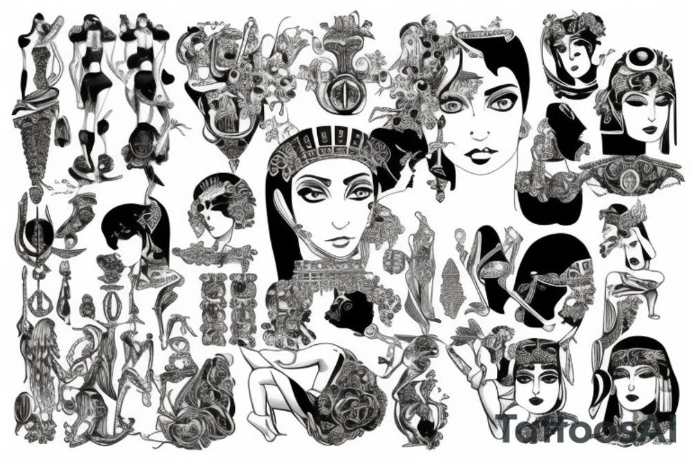 cleopatra tattoo idea