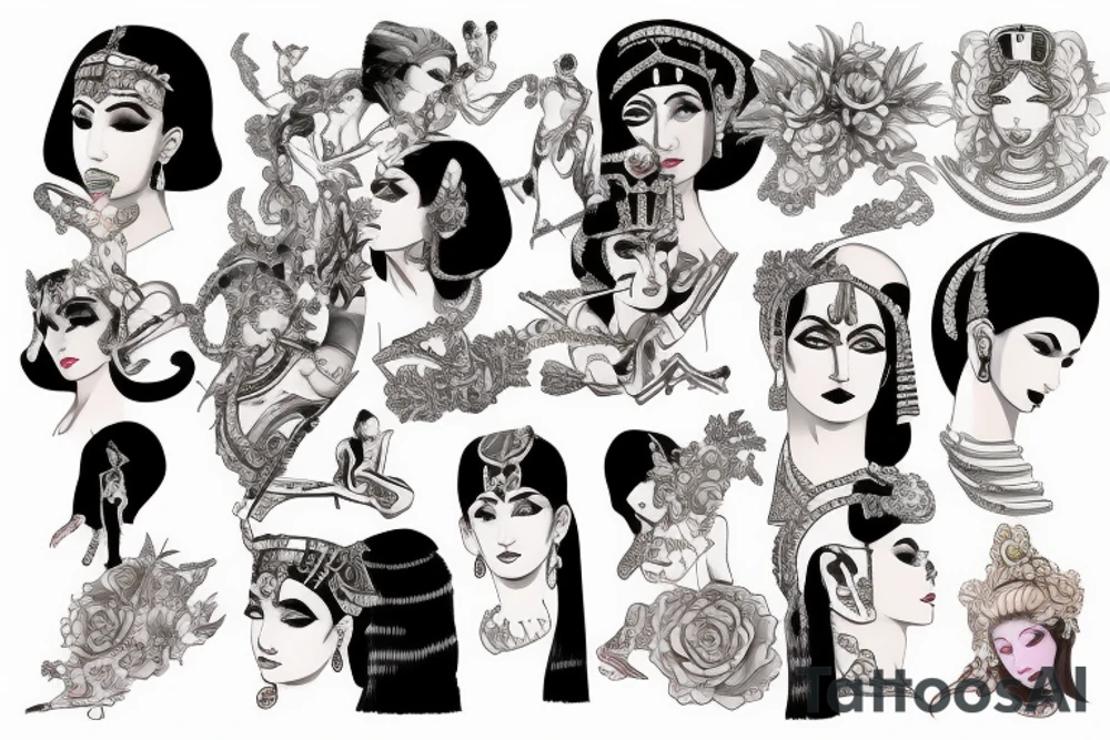 cleopatra tattoo idea