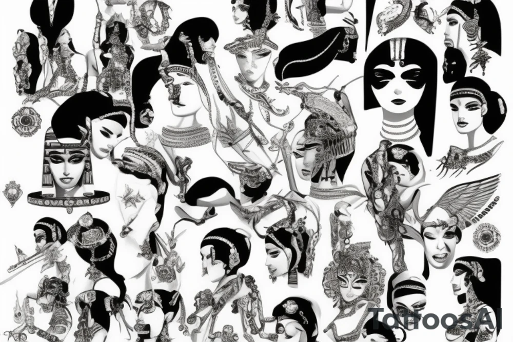 cleopatra tattoo idea