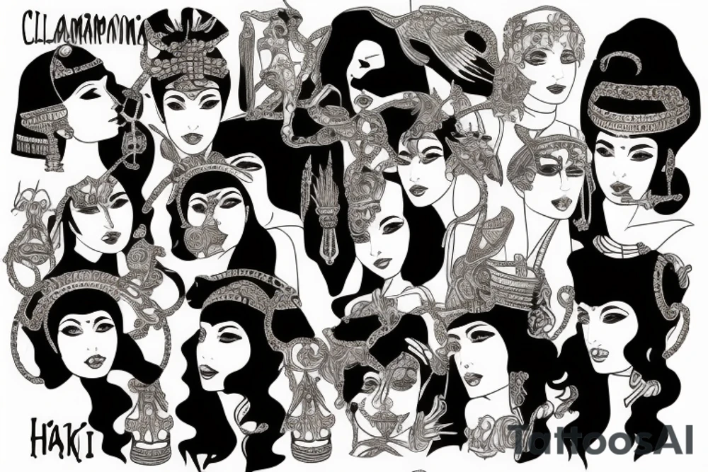 cleopatra tattoo idea