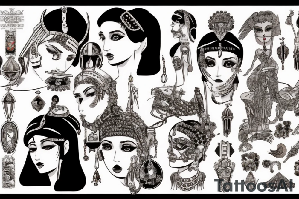 cleopatra tattoo idea