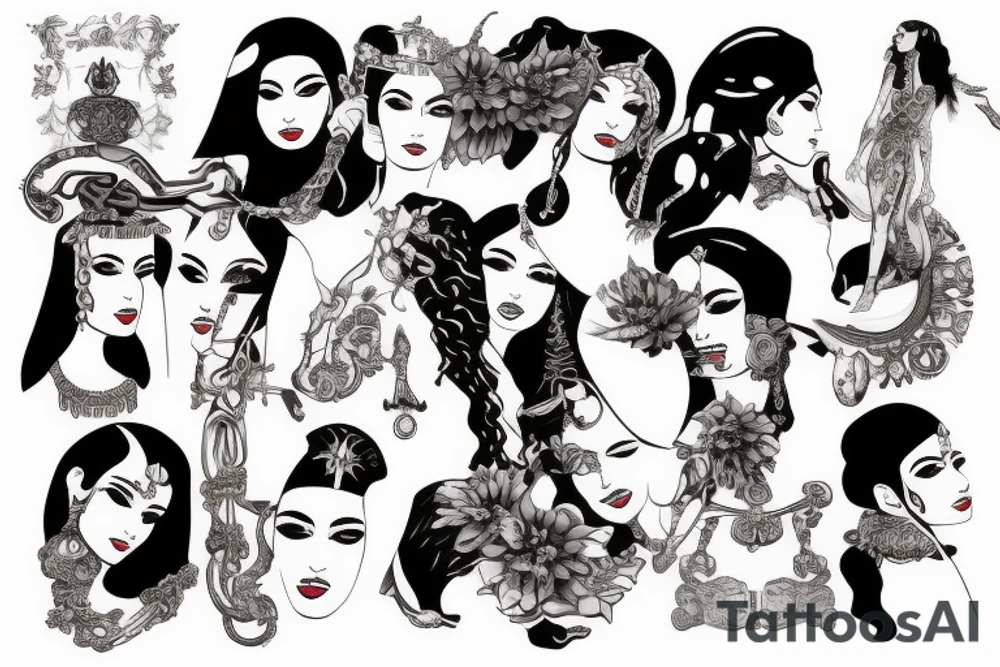 cleopatra tattoo idea