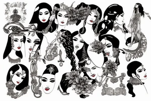 cleopatra tattoo idea