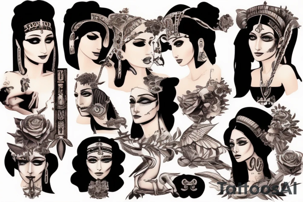 cleopatra tattoo idea