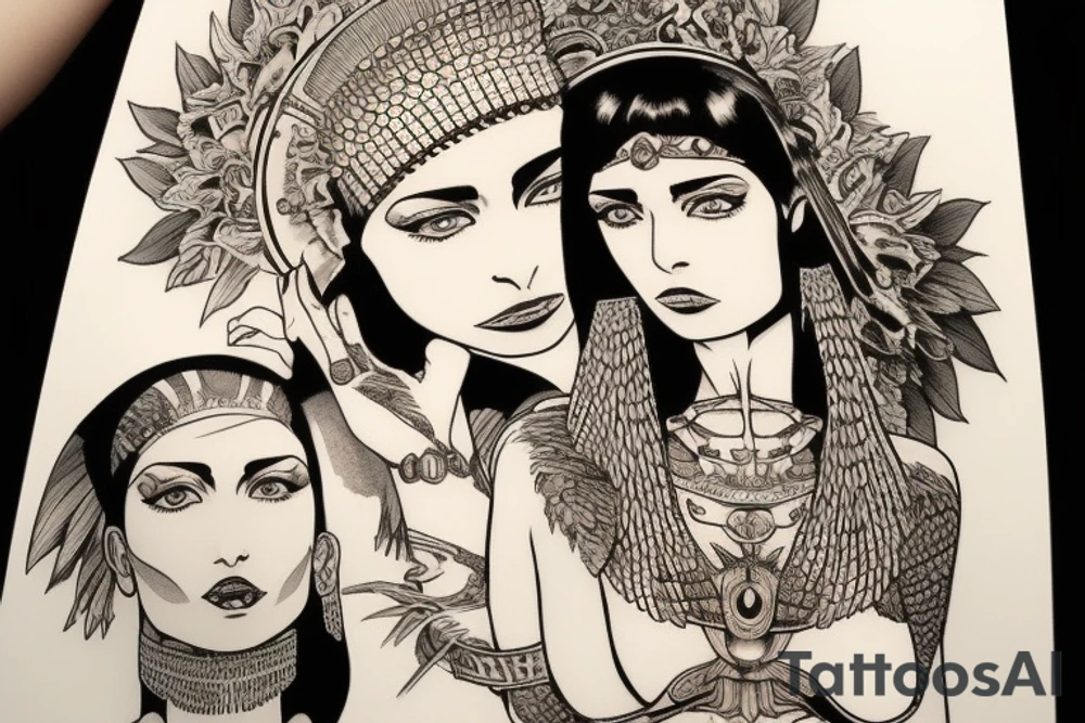 cleopatra tattoo idea