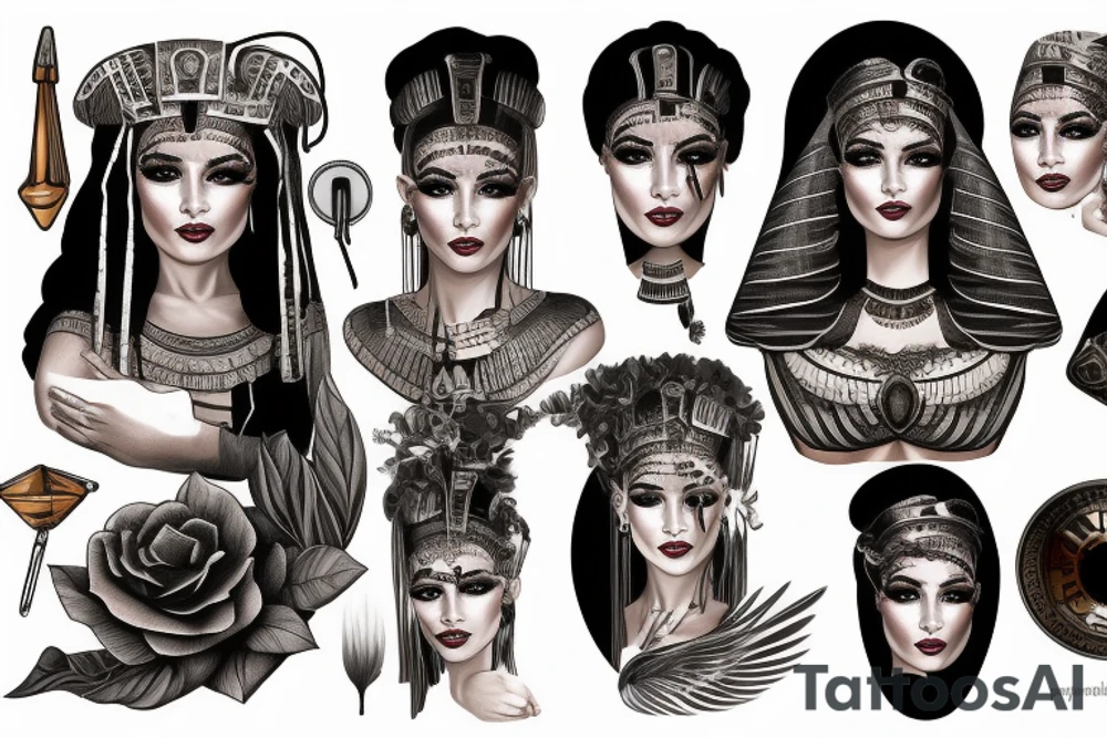 cleopatra tattoo idea