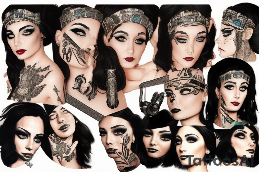 cleopatra tattoo idea