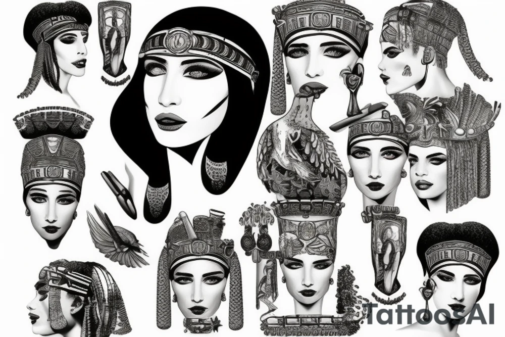 cleopatra tattoo idea