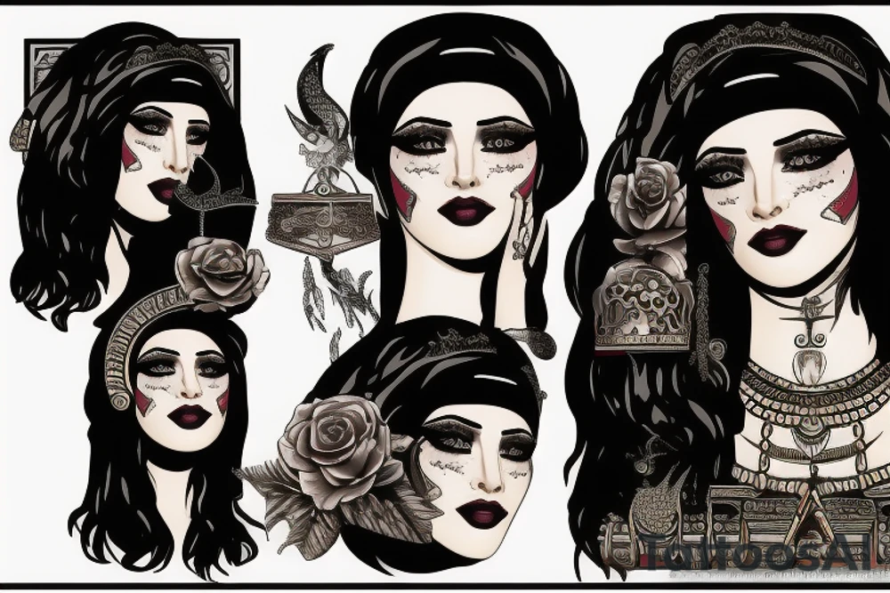 cleopatra tattoo idea