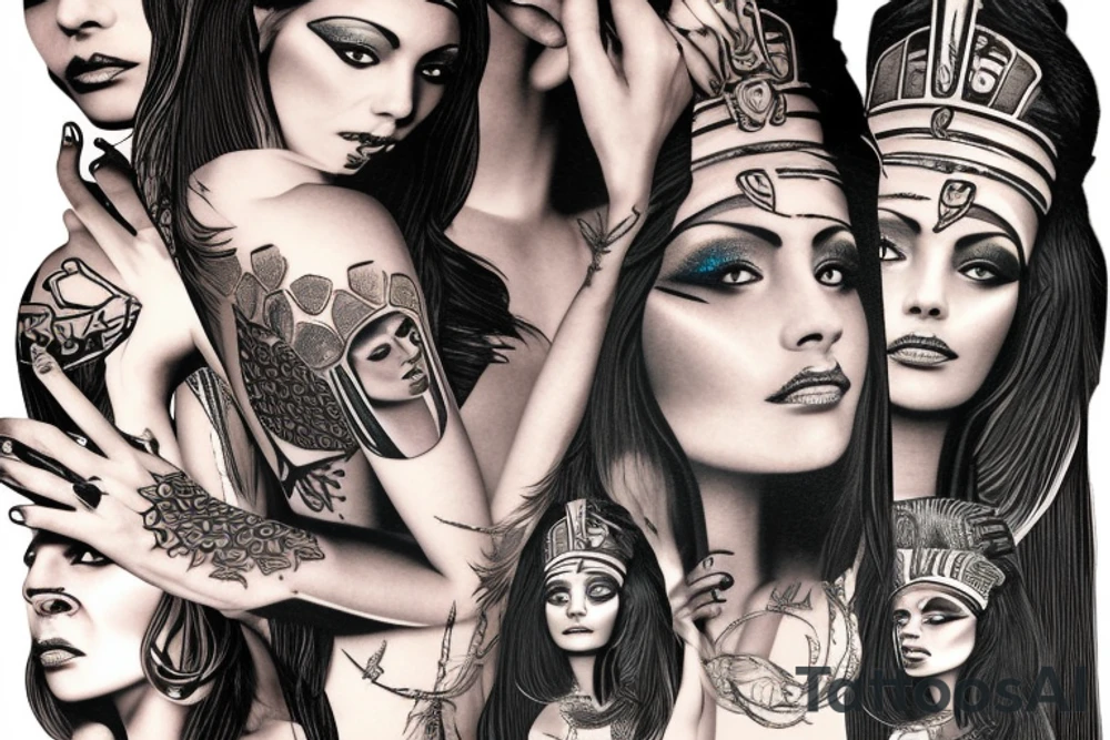 cleopatra tattoo idea