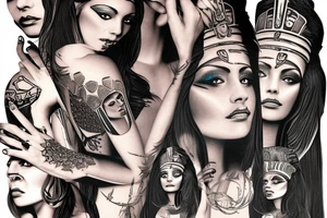 cleopatra tattoo idea