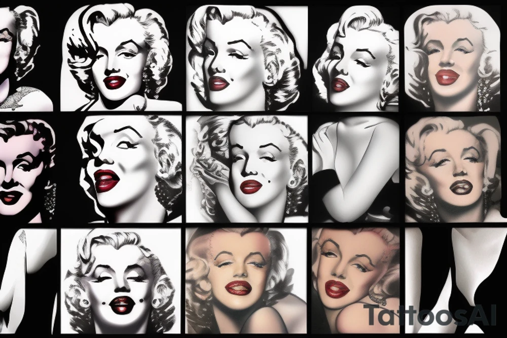 marilyn monroe tattoo idea