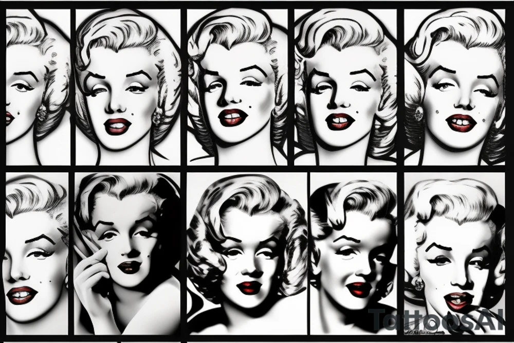 marilyn monroe tattoo idea
