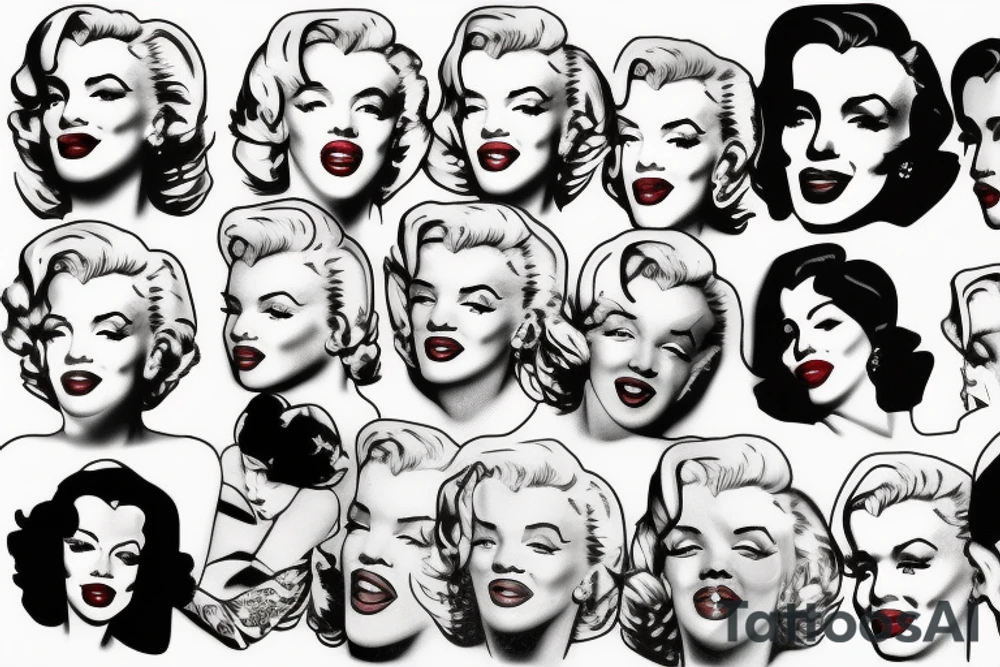 marilyn monroe tattoo idea