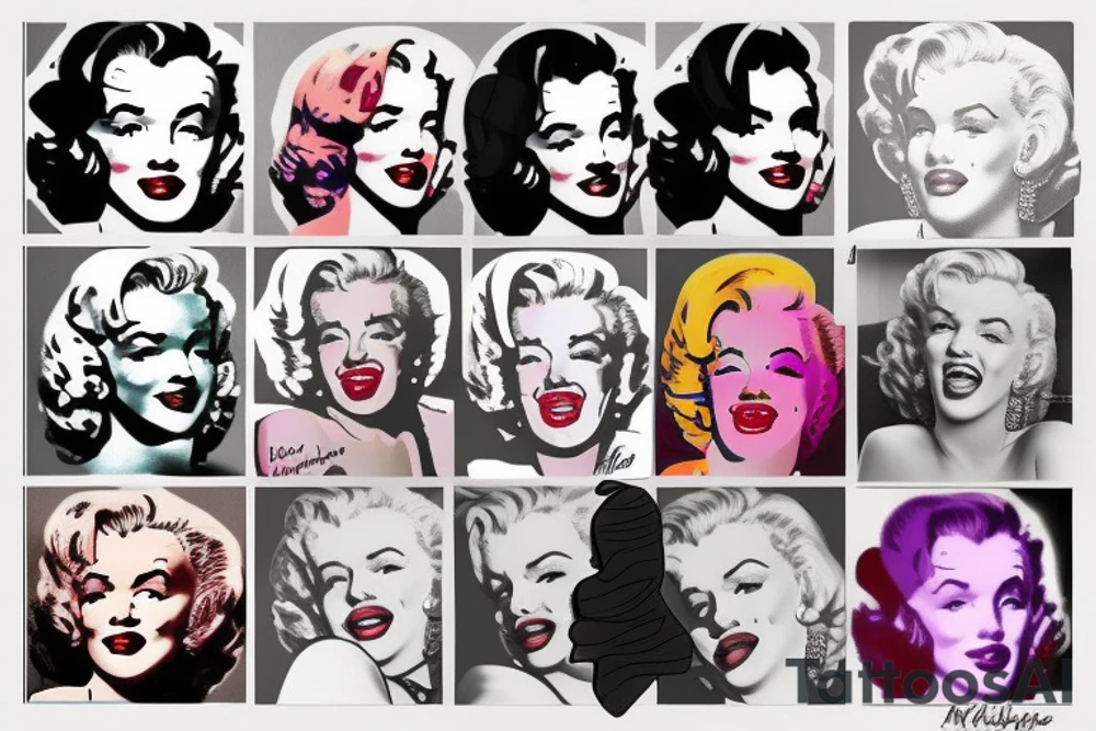 marilyn monroe tattoo idea