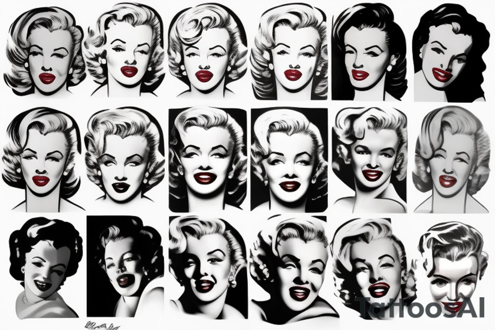 marilyn monroe tattoo idea