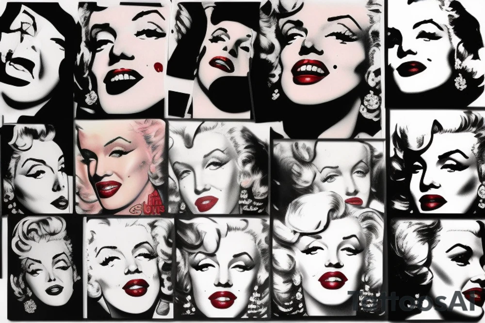 marilyn monroe tattoo idea