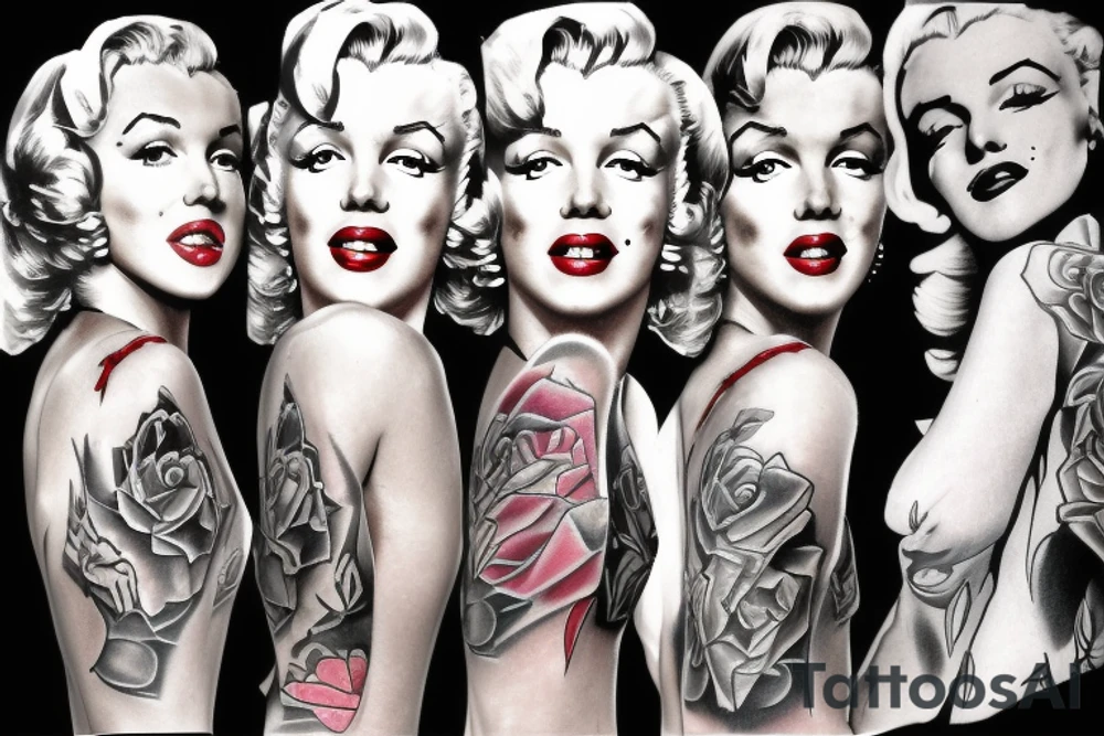 marilyn monroe tattoo idea