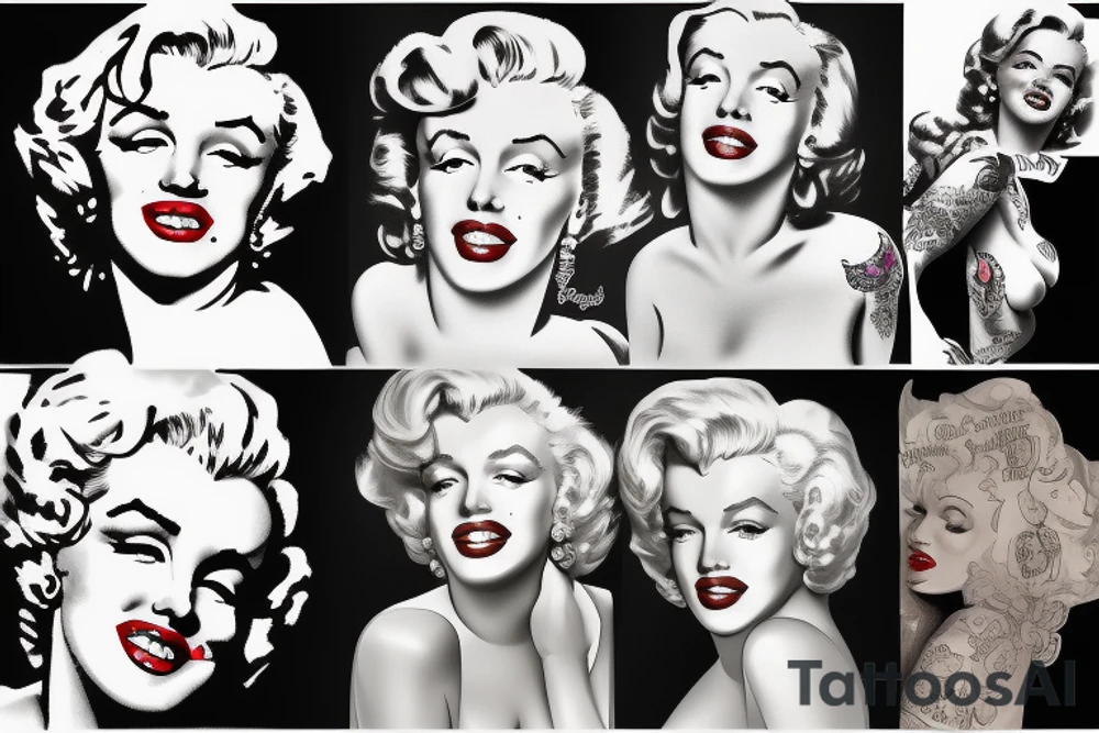 marilyn monroe tattoo idea