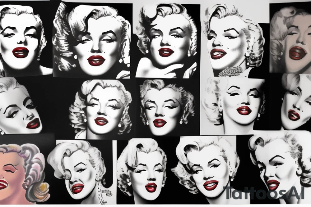 marilyn monroe tattoo idea