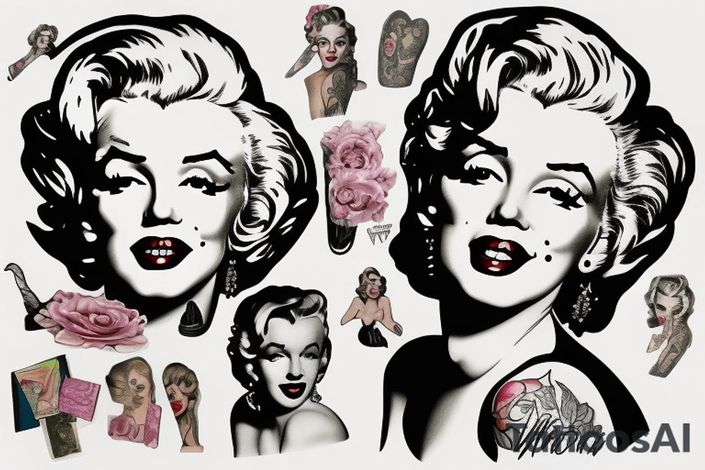marilyn monroe tattoo idea