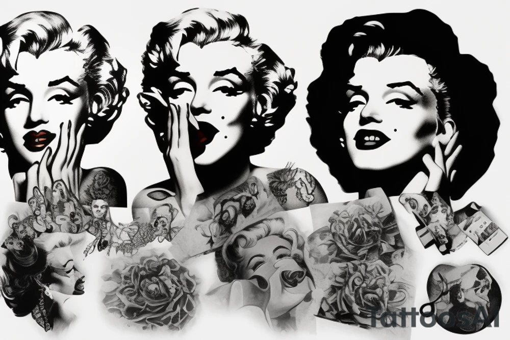 marilyn monroe tattoo idea