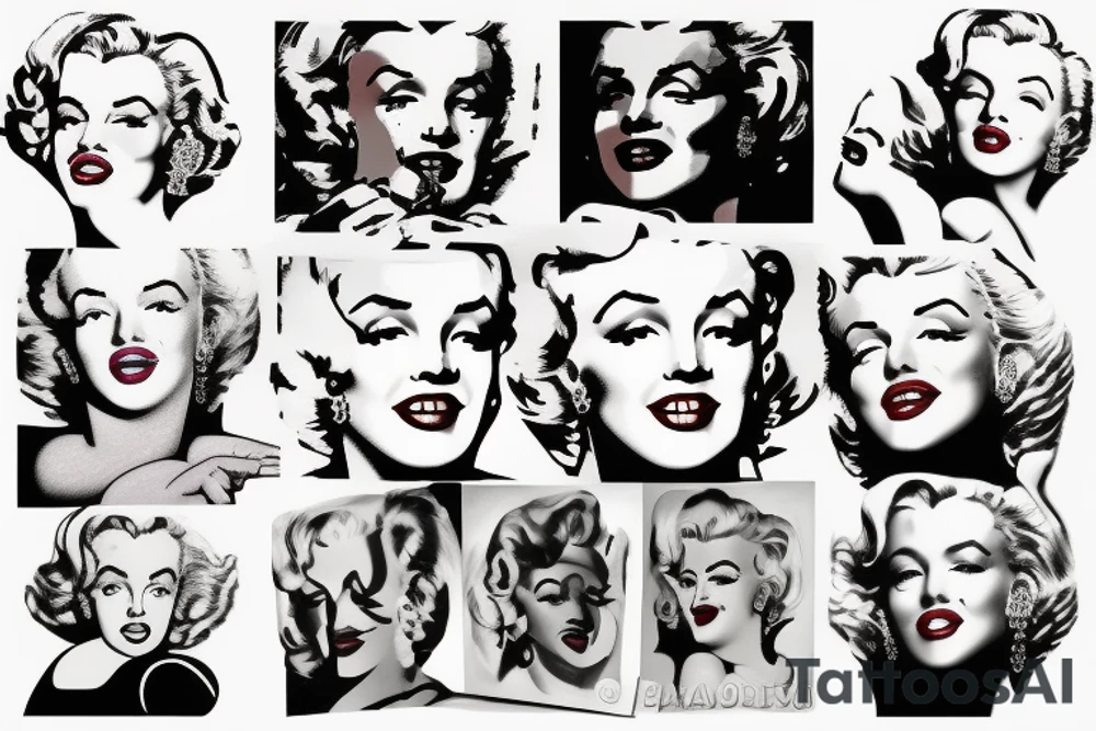 marilyn monroe tattoo idea