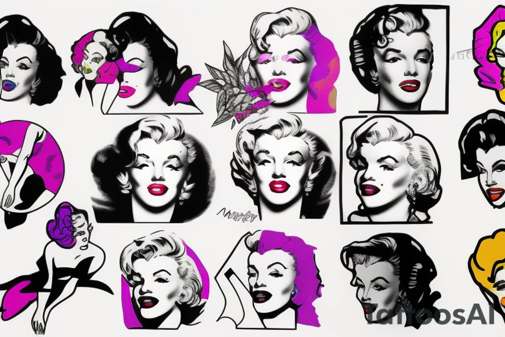 marilyn monroe tattoo idea