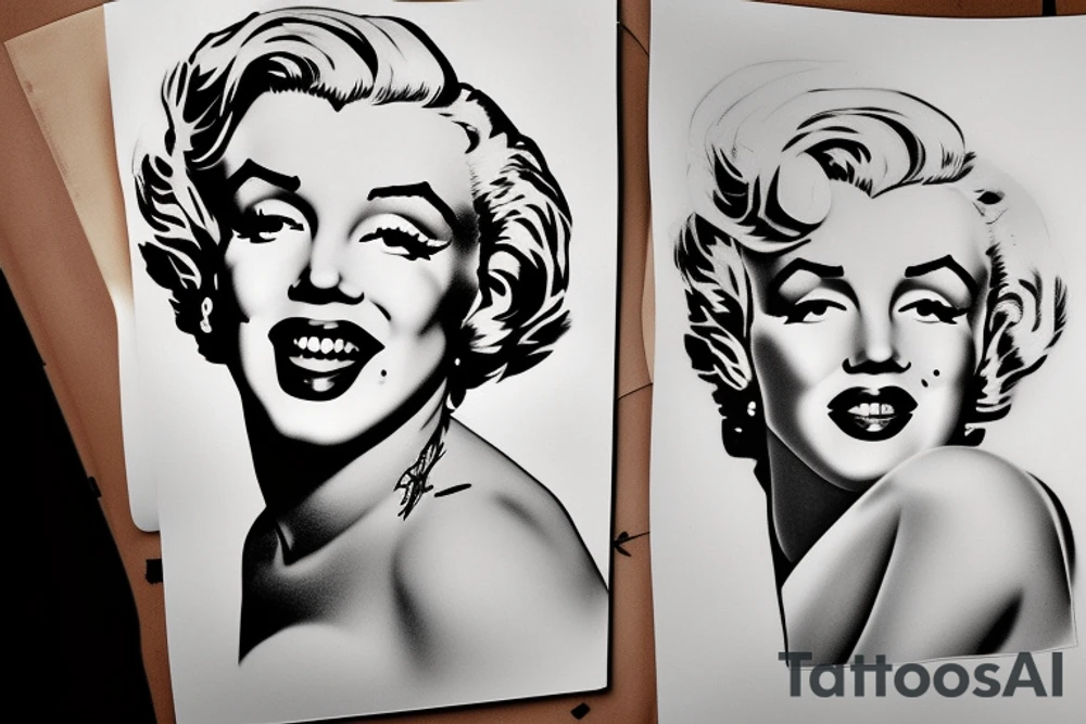 marilyn monroe tattoo idea