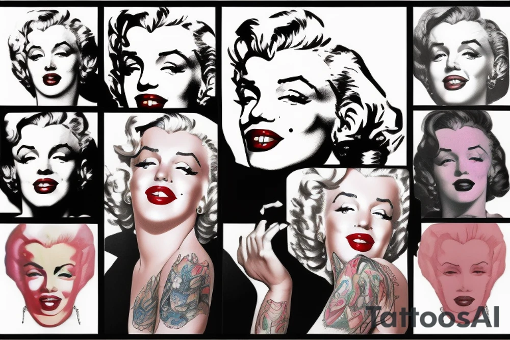 marilyn monroe tattoo idea