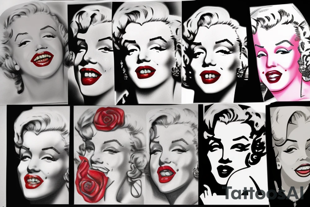 marilyn monroe tattoo idea