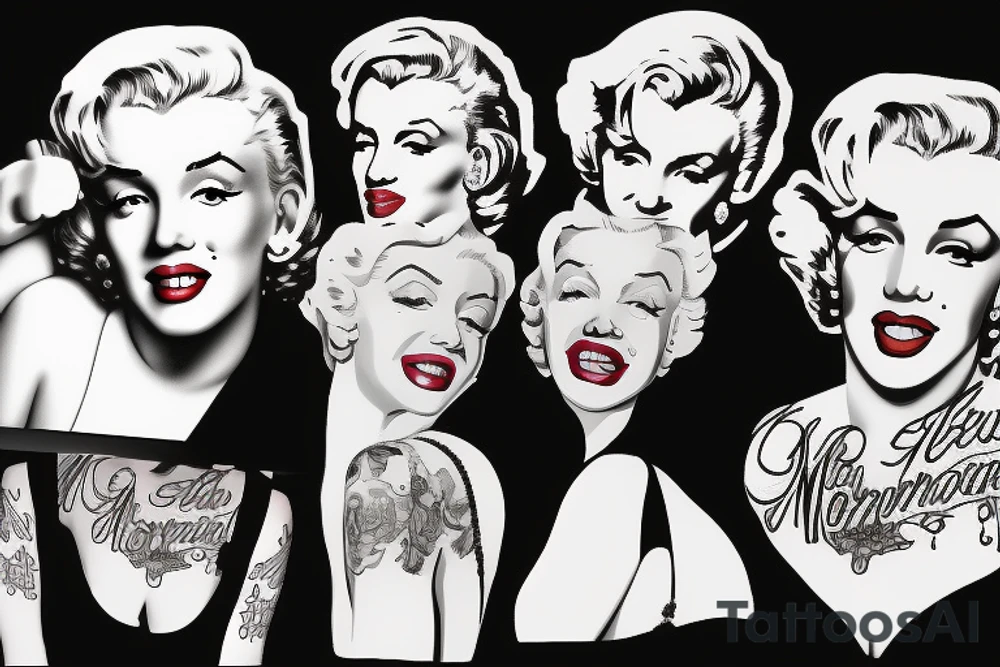 marilyn monroe tattoo idea