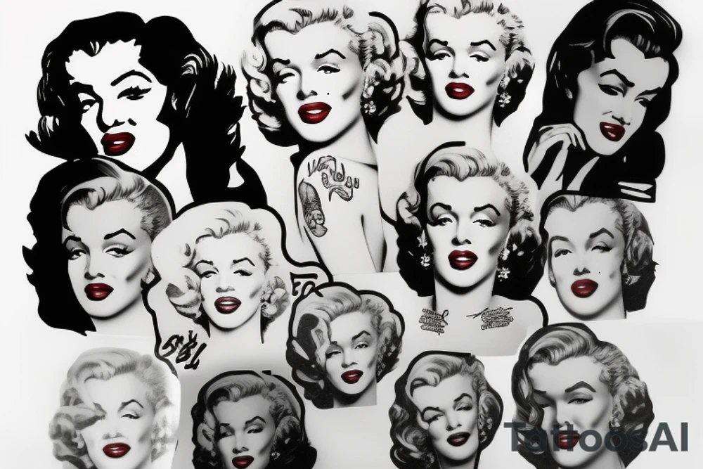 marilyn monroe tattoo idea