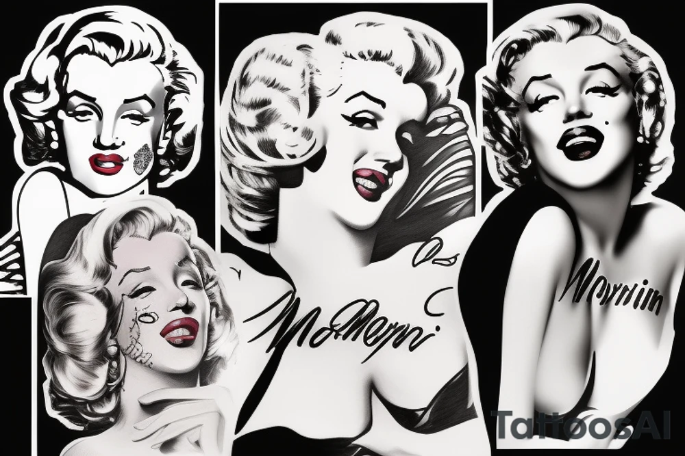 marilyn monroe tattoo idea