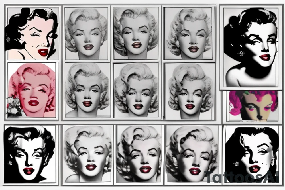 marilyn monroe tattoo idea