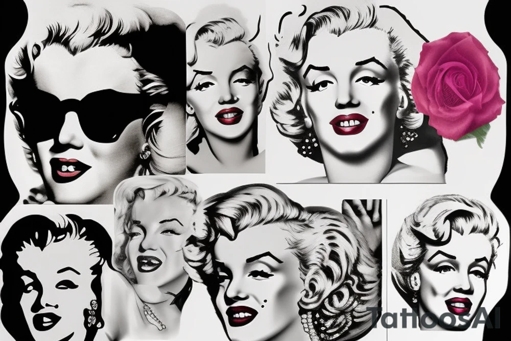 marilyn monroe tattoo idea