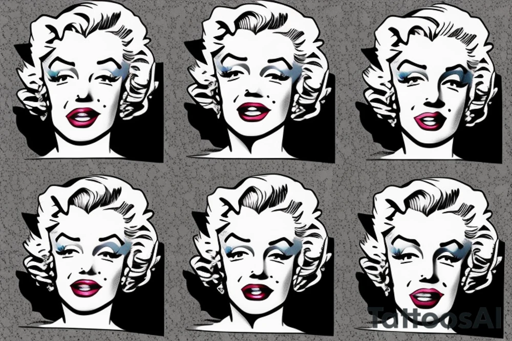 marilyn monroe tattoo idea