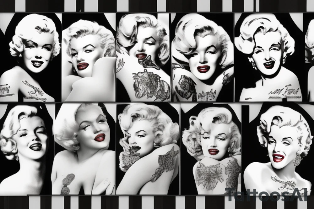 marilyn monroe tattoo idea