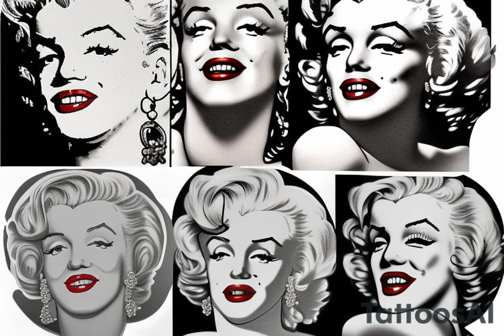 marilyn monroe tattoo idea