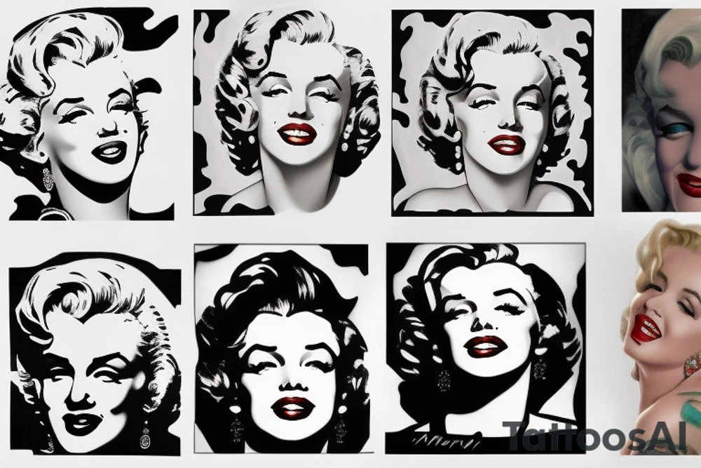 marilyn monroe tattoo idea