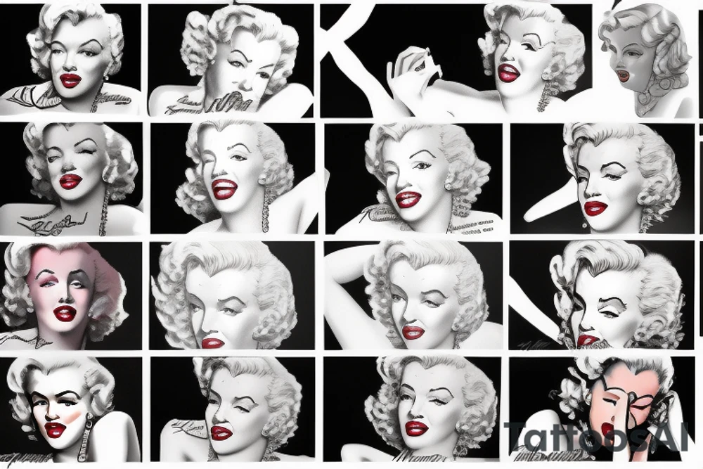 marilyn monroe tattoo idea