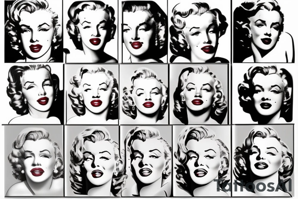 marilyn monroe tattoo idea