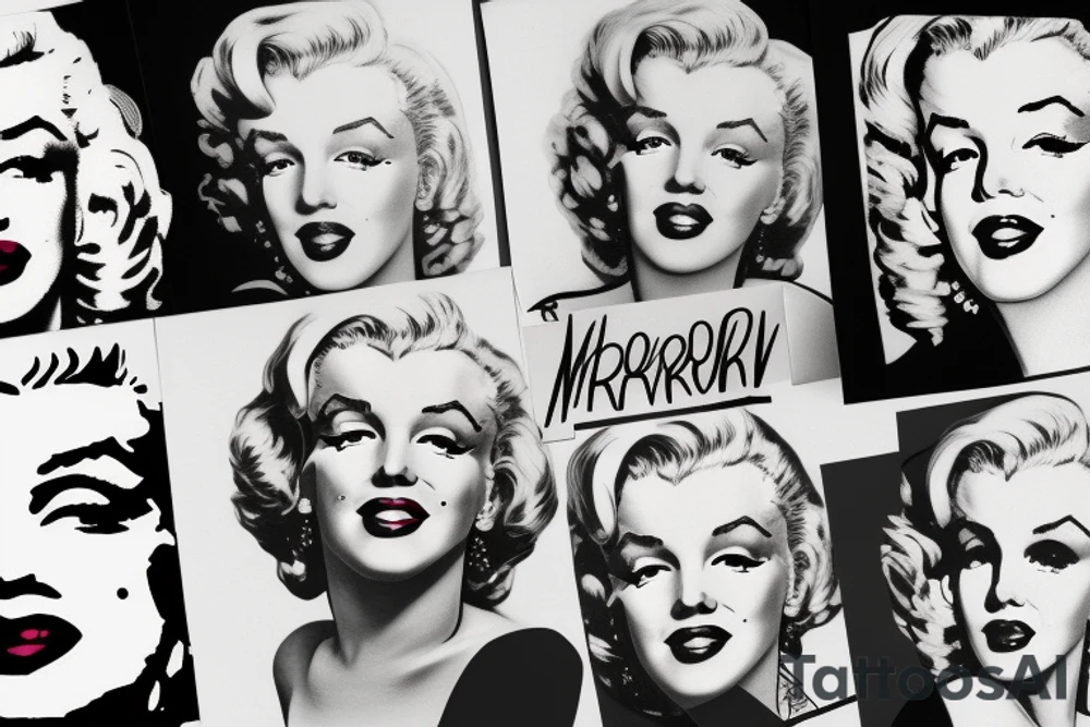 marilyn monroe tattoo idea