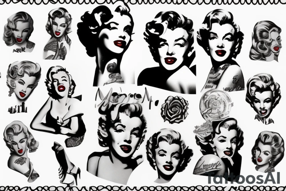 marilyn monroe tattoo idea