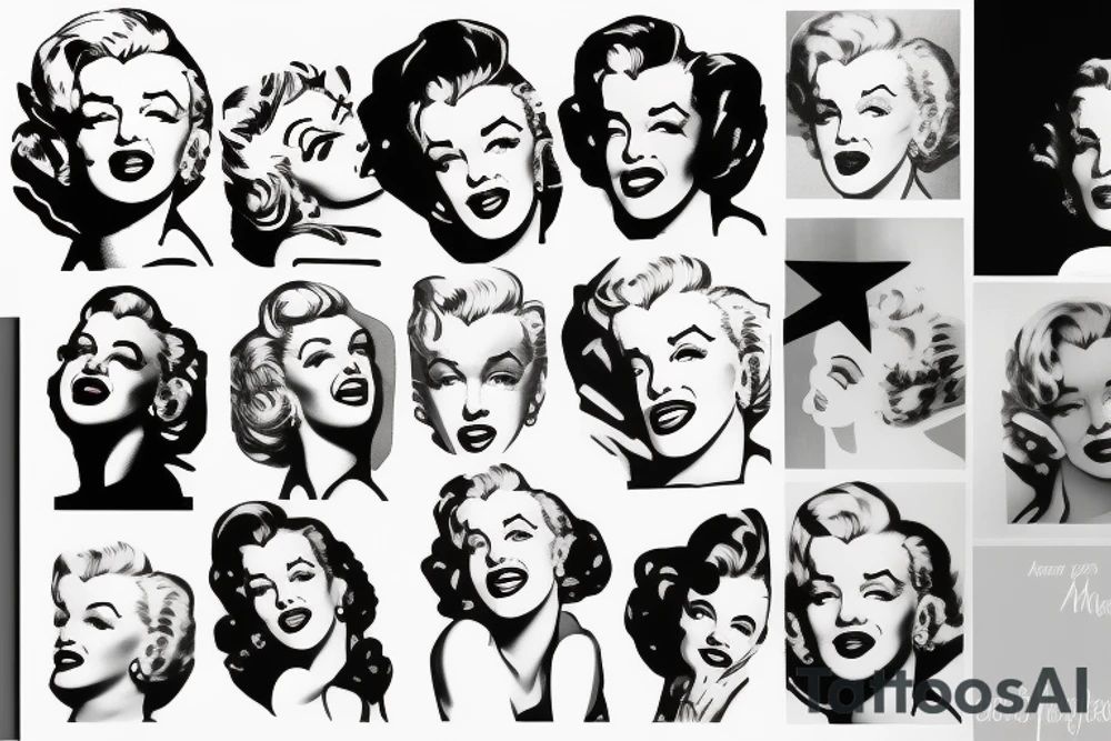 marilyn monroe tattoo idea