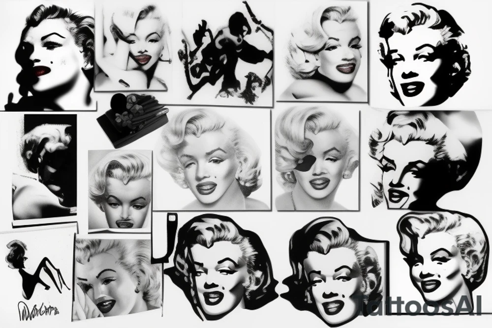 marilyn monroe tattoo idea