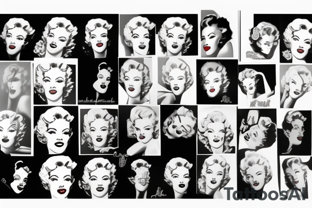 marilyn monroe tattoo idea