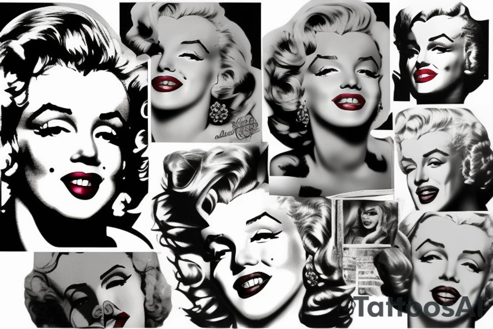 marilyn monroe tattoo idea